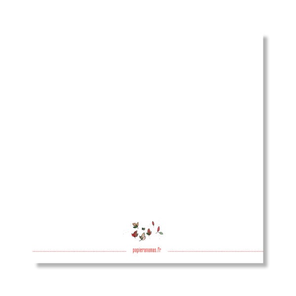 Dos Carte Joyeux anniversaire mon renard