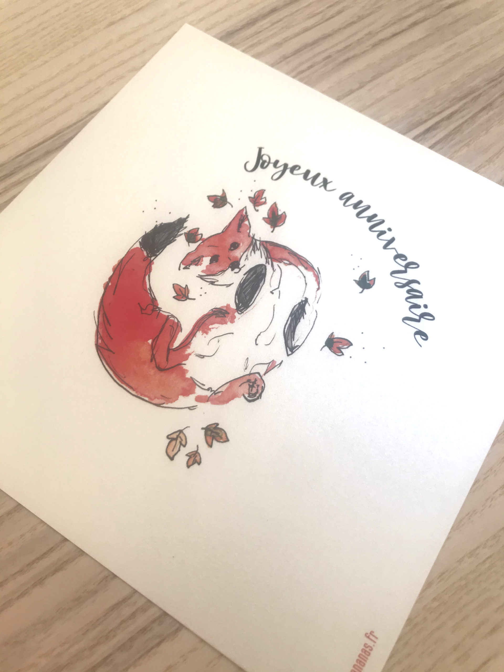 Carte Joyeux Anniversaire Mon Renard Papier Ananas Carte Joyeux Anniversaire Mon Renard Papier Ananas