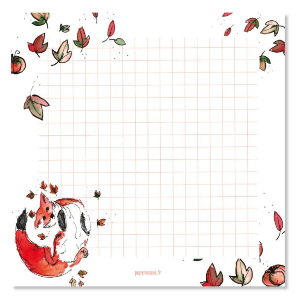 Bloc notes automne