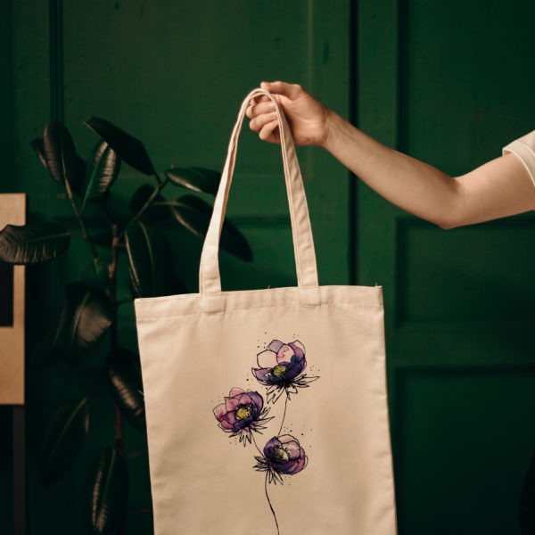 Tote bag Anémones