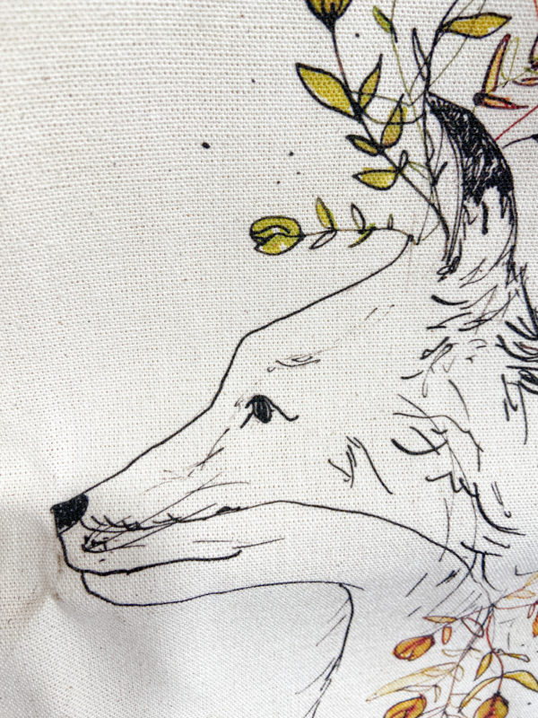 Tote bag renard végétal – Image 2
