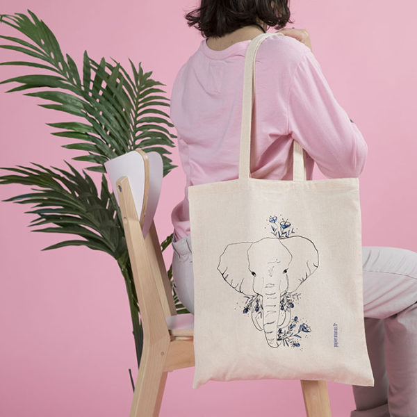 tote bag éléphant