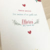 Faire part mariage verso