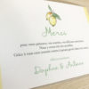 faire part mariage papier ananas