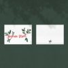Carte Joyeux Noël Papier ananas recto verso