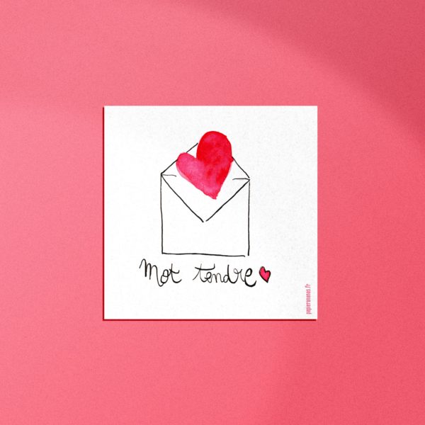 carte mot tendre