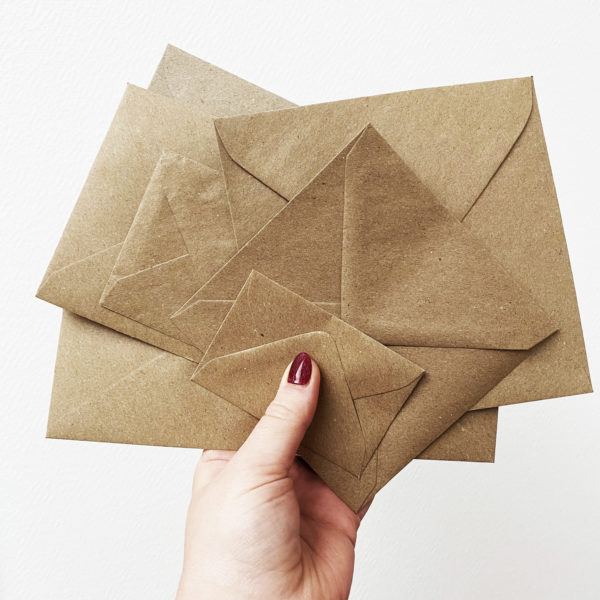 enveloppes kraft recyclées