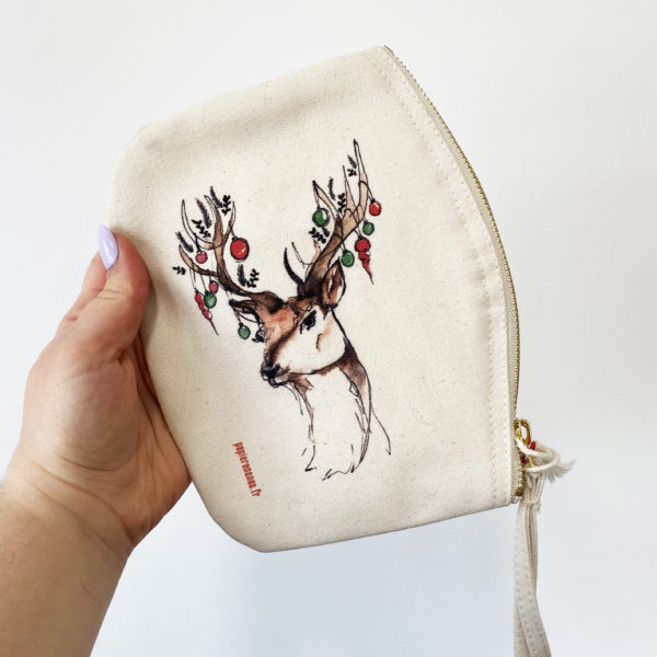 Trousse en coton Noël