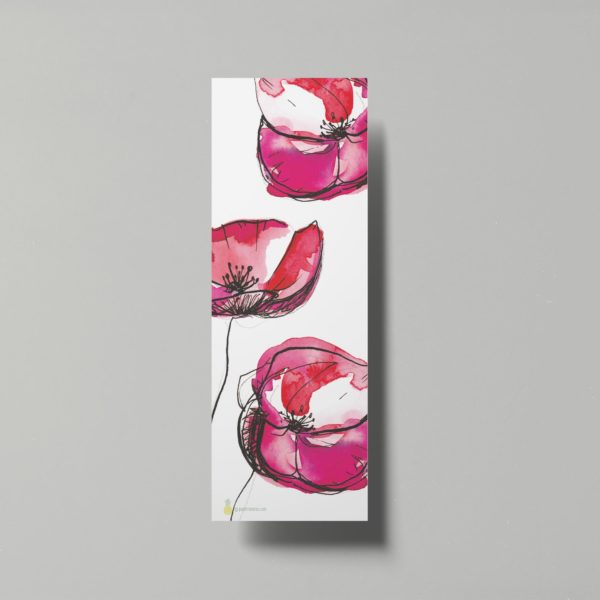 marque page coquelicots