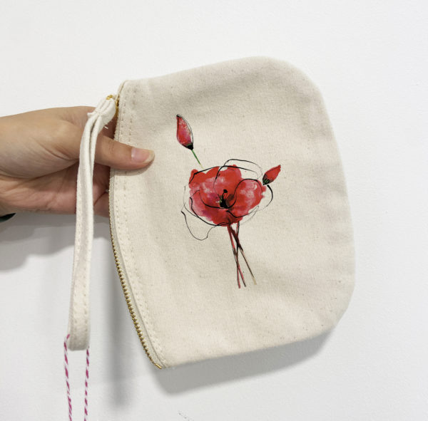 Trousse coquelicot