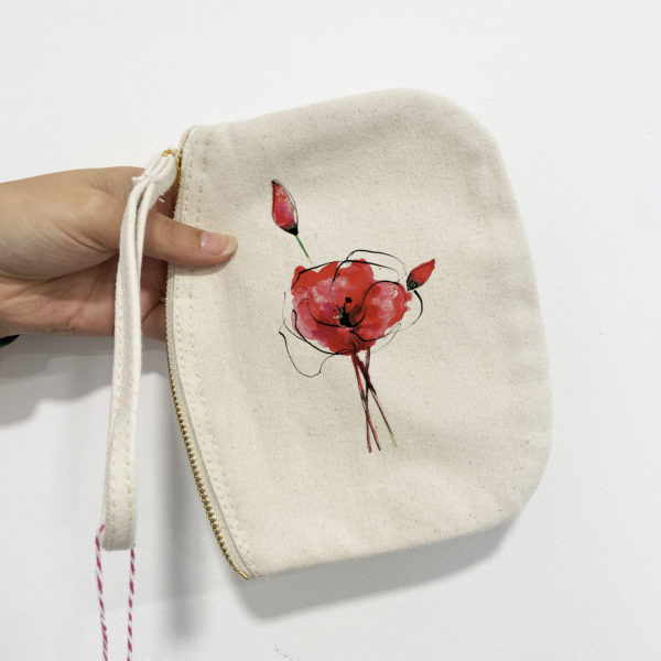 Trousse coquelicot