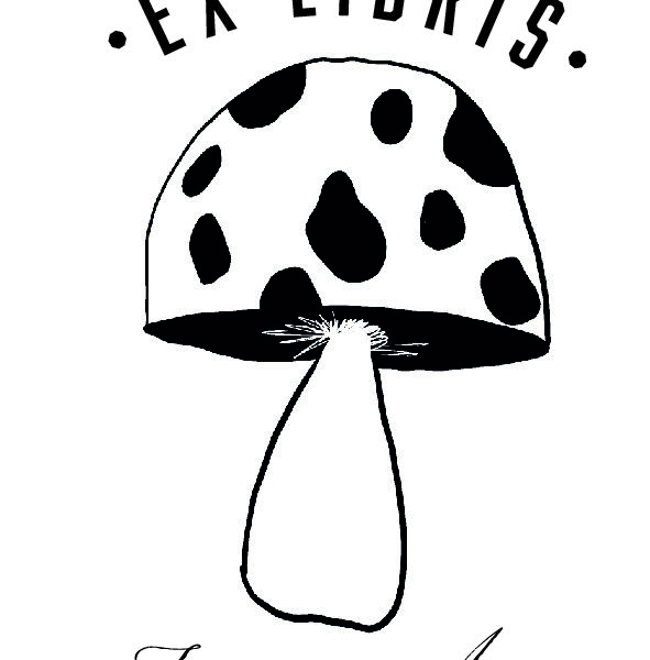 Ex-libris personnalisé champignon