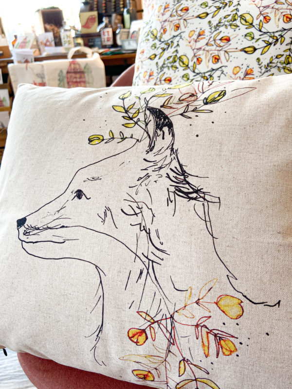 Coussin Renard végétal