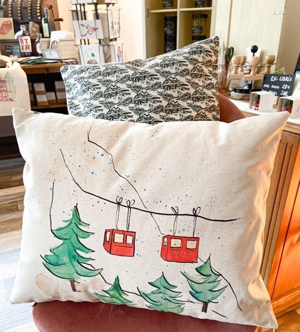 Housse de coussin Noël en hauteur