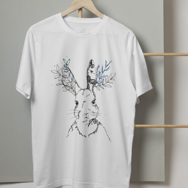 T-shirt lapin végétal