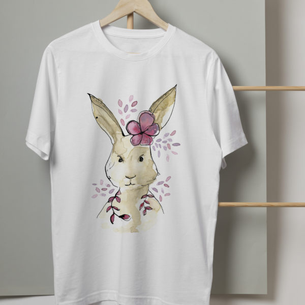 T-shirt lapine fleurie