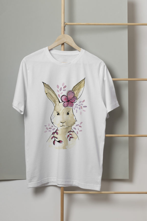 T-shirt lapine fleurie