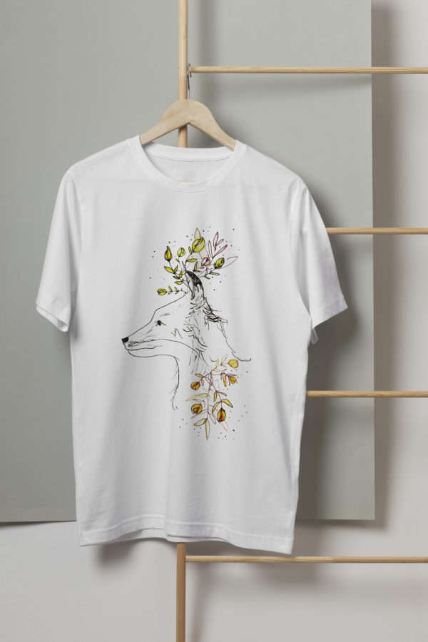 T-shirt renard végétal