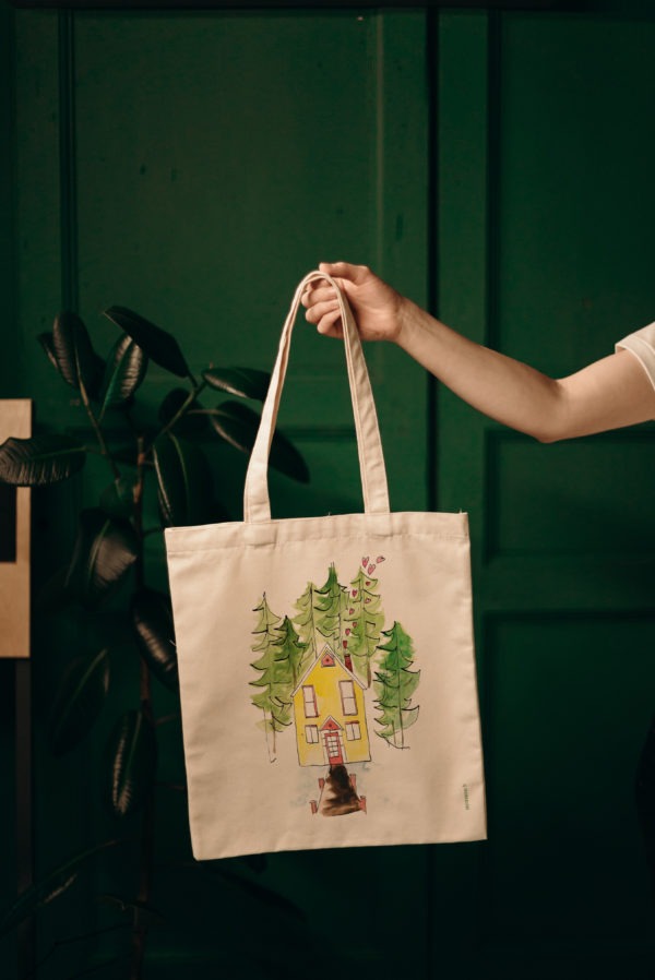 Tote bag Maison de Noël