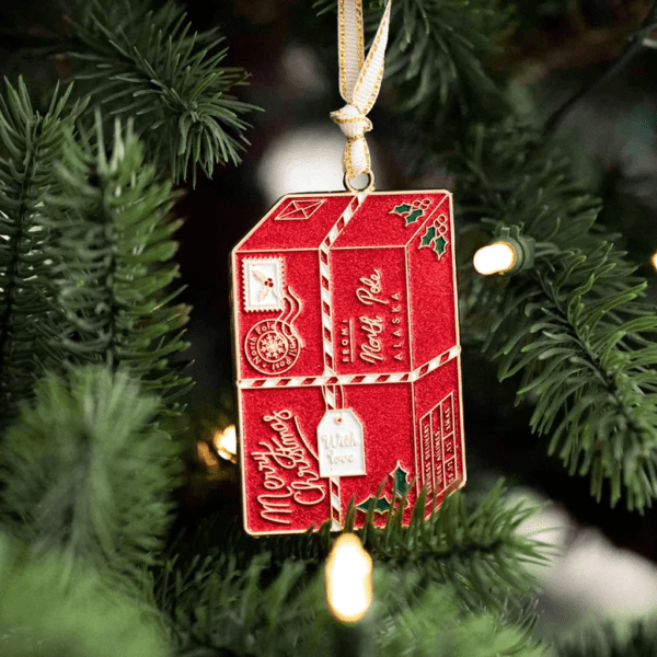 Ornement paquet de Noël