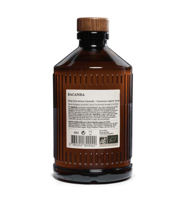 Sirop de Cannelle biologique- Bacanha – Image 2