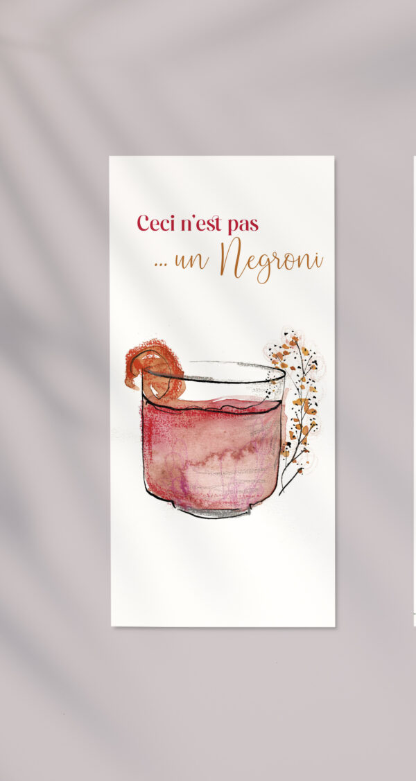 Carte cocktail ceci n'est pas un negroni