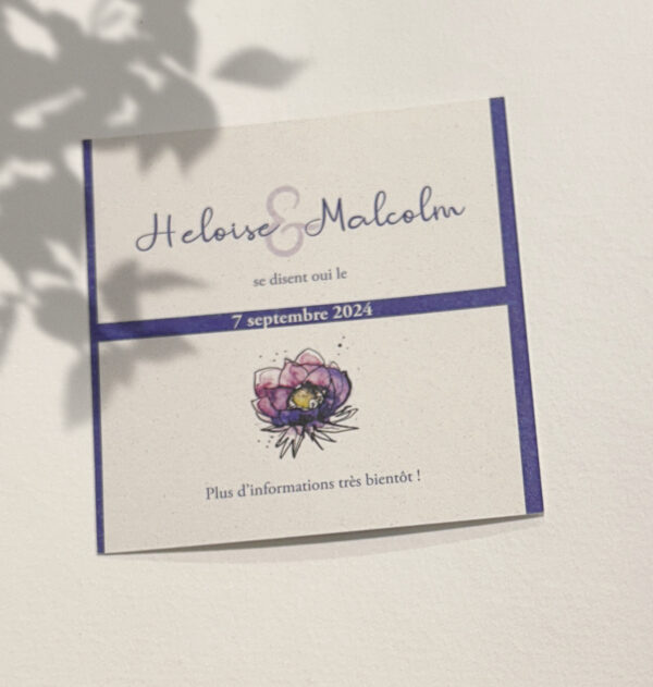 Save the date Collection Anémones – Image 2