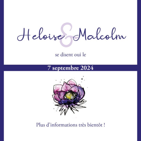 Annoncer son mariage Collection Anémones