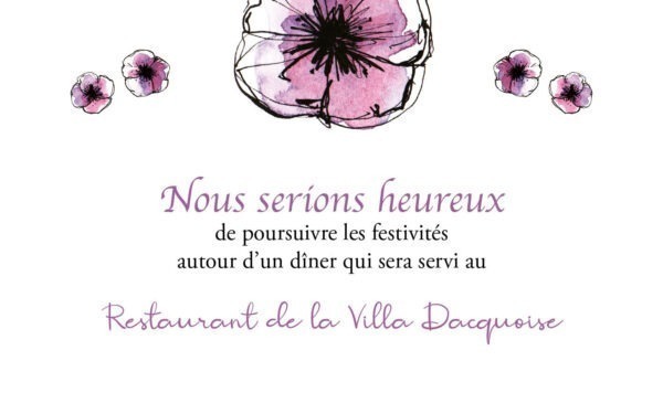 Illustration Hippie Carton d'invitation repas