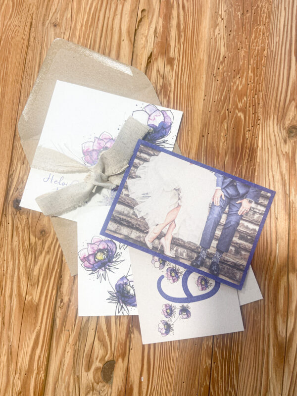 Pack papeterie de mariage Collection Anémones