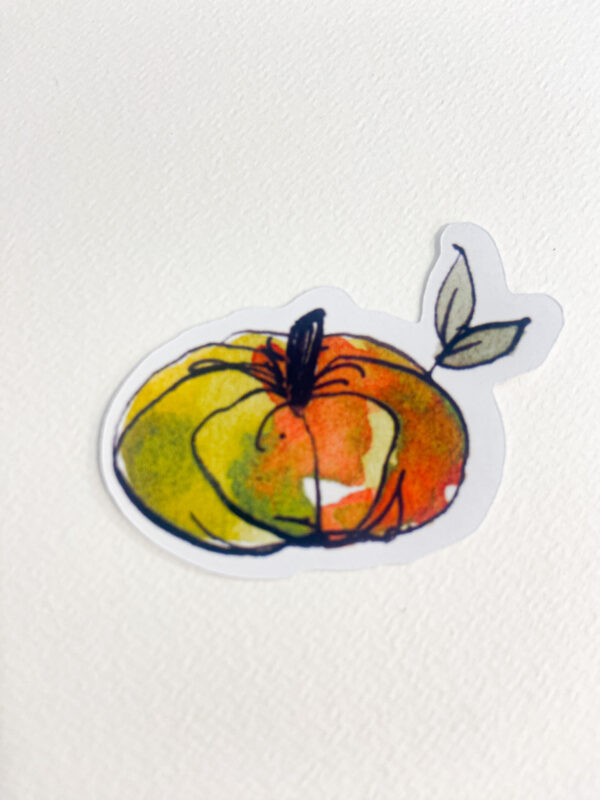 Stickers Citrouille verte