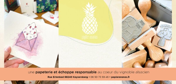 carte cadeau papier ananas