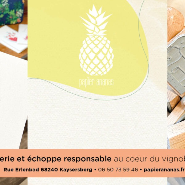 carte cadeau papier ananas