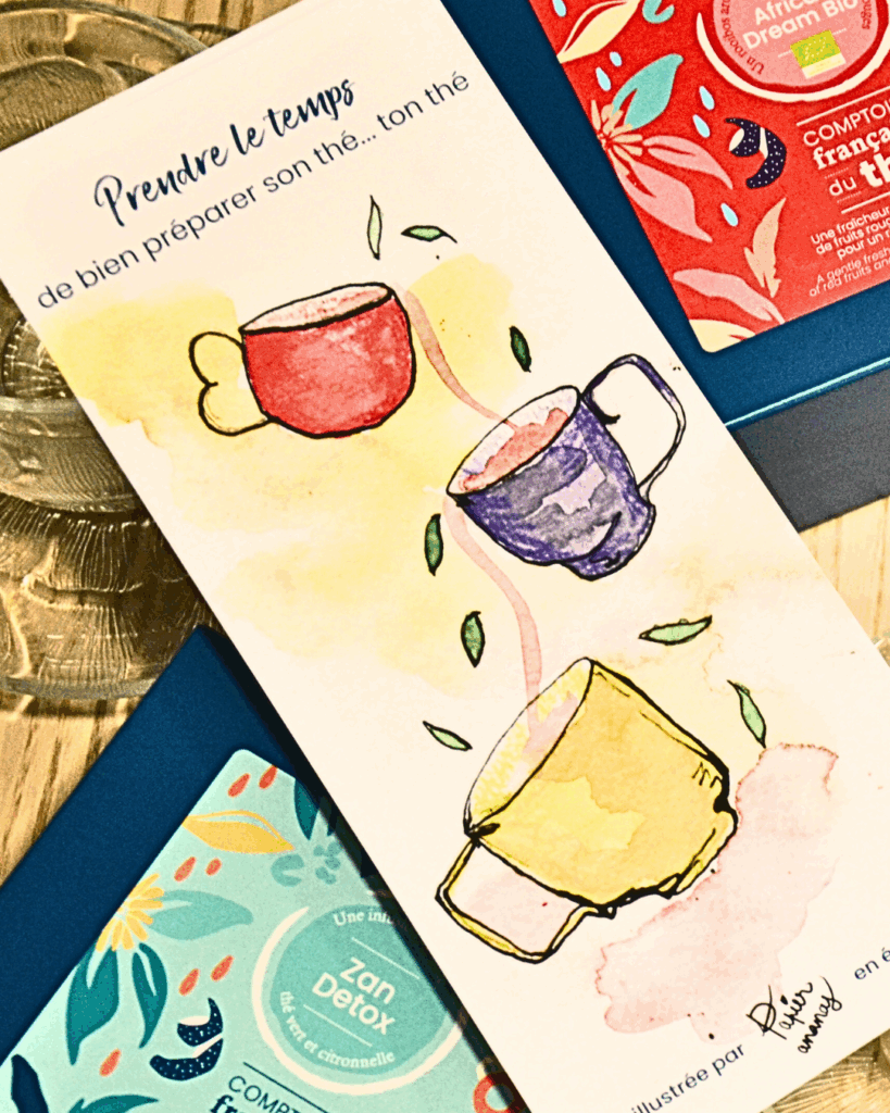 Illustration Comptoir Français du thé Collaboration
