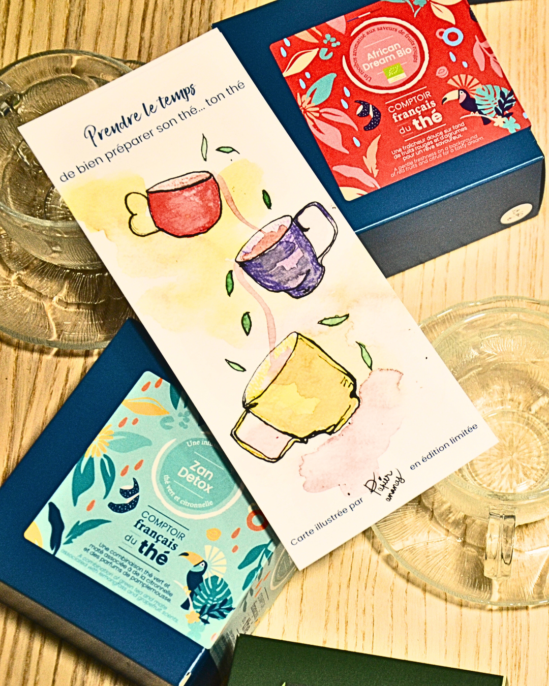 Marque-page poétique pour le comptoir français du thé