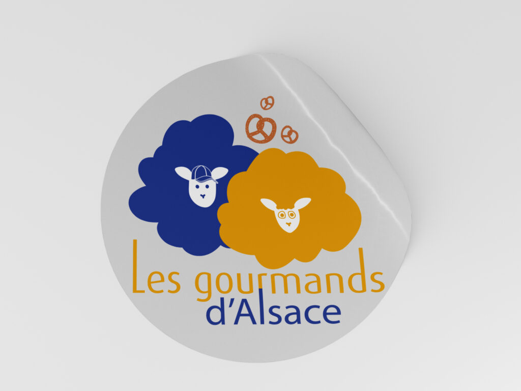 Logo Les Gourmands d’Alsace – identité visuelle en alsace