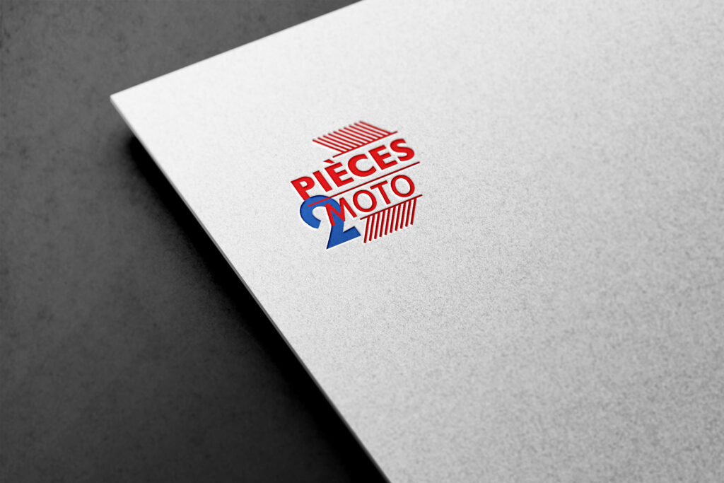 Logo pièces 2 moto Papier ananas - performance