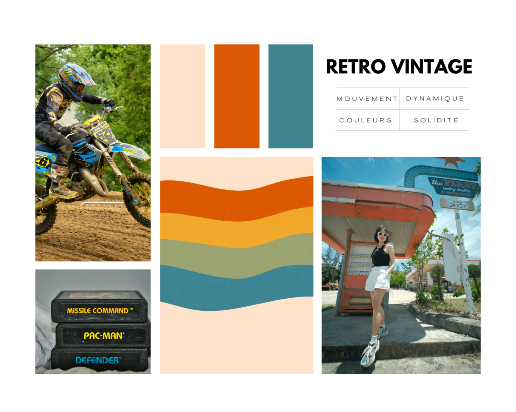 Papier ananas moodboard vintage